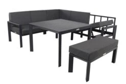 VILLANA Dining-Lounge, Schwarz/grau Meliert, Alu/Polyester, Inkl. Kissen 29 VILLANA Dining-Lounge, Schwarz/grau Meliert, Alu/Polyester, Inkl. Kissen -Beste Gartenmöbel Geschäfte 10 16473.jpg