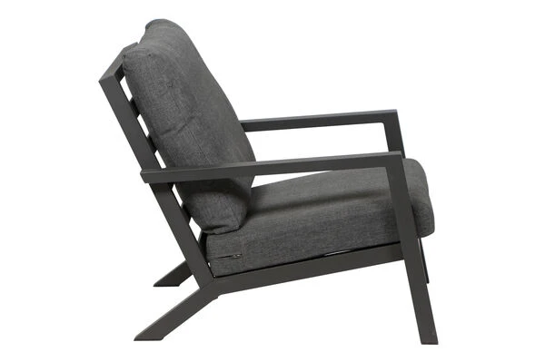 SIENA GARDEN Belia Loungesessel, Matt-anthrazit, Aluminium, 79x91x81 Cm, Inkl. Polster Dunkelgrau 10 SIENA GARDEN Belia Loungesessel, Matt-anthrazit, Aluminium, 79x91x81 Cm, Inkl. Polster Dunkelgrau – Bild 10