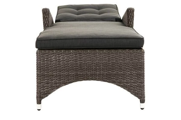 Ploß Rocking Comfort Rollliege, Grau/braun-meliert, Polyrattan, 195x65x42cm, Verstellbar, Hohe Sitzhöhe 10 Ploß Rocking Comfort Rollliege, Grau/braun-meliert, Polyrattan, 195x65x42cm, Verstellbar, Hohe Sitzhöhe – Bild 10