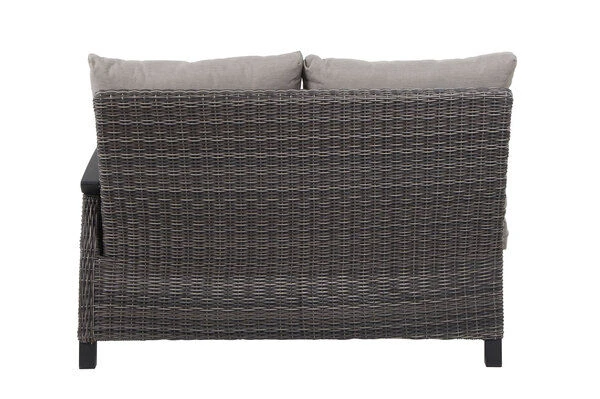 SIENA GARDEN Corido 2-Sitzer Sofa, Charcoal, Alu / Gardino®-Geflecht, 136x83x88 Cm, Armlehne Links 10 SIENA GARDEN Corido 2-Sitzer Sofa, Charcoal, Alu / Gardino®-Geflecht, 136x83x88 Cm, Armlehne Links – Bild 10