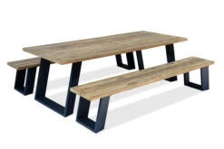 OUTFLEXX Zero Esstischgarnitur, Dark Grey/natur, Alu/recycled FSC-Teak, Esstisch 240x100cm, 2x Bank 240x40cm 19 OUTFLEXX Zero Esstischgarnitur, Dark Grey/natur, Alu/recycled FSC-Teak, Esstisch 240x100cm, 2x Bank 240x40cm -Beste Gartenmöbel Geschäfte 10 20602.jpg