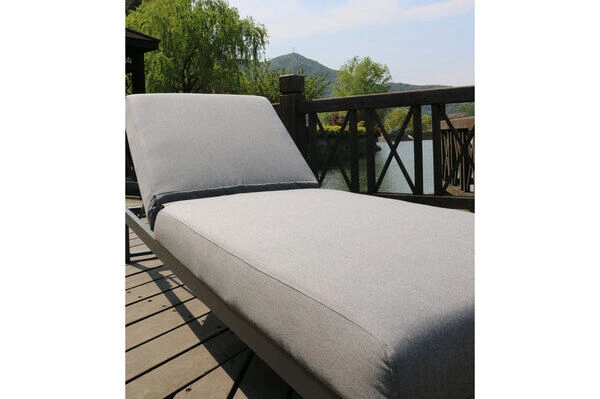 OUTFLEXX Allure Sonnenliege, Flanelle, Alu/Sunbrella, 211 X 74 X 44,5 Cm, Verstellbare Kopfstütze 10 OUTFLEXX Allure Sonnenliege, Flanelle, Alu/Sunbrella, 211 X 74 X 44,5 Cm, Verstellbare Kopfstütze – Bild 10