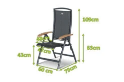 HARTMAN Raffaelo Multipositionssessel, Xerix/anthrazit, Alu/Textilene, Mit FSC-Teak-Armlehnen -Beste Gartenmöbel Geschäfte 11665 1 mass.jpg