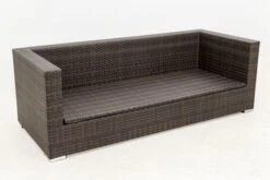 OUTFLEXX 3-Sitzer Sofa, Braun Marmoriert, Polyrattan, 210 X 85 X 70 Cm, Wasserfeste Kissenbox -Beste Gartenmöbel Geschäfte 11 15734 1 BOX.jpg