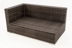 OUTFLEXX 2-Sitzer Ecksofa, Braun Marmoriert, Polyrattan, 145 X 85 X 70 Cm, Wasserfeste Kissenbox, Armlehne Re. -Beste Gartenmöbel Geschäfte 11 15734 4 BOX.jpg