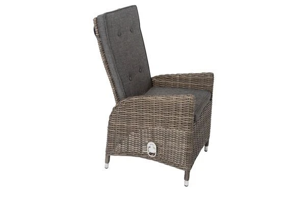 OUTFLEXX Esstischgarnitur, Edelstahl/recyceltes FSC-Teak, Tisch 160x90 Cm, 6 Hochlehner- Diningsessel, A-Gestell 10 OUTFLEXX Esstischgarnitur, Edelstahl/recyceltes FSC-Teak, Tisch 160x90 Cm, 6 Hochlehner- Diningsessel, A-Gestell – Bild 10