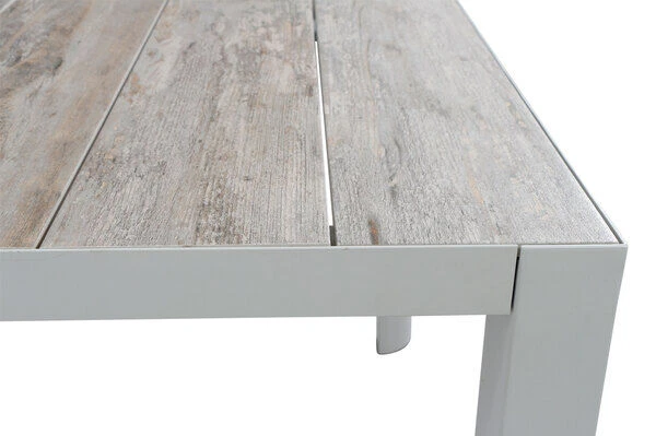 SIENA GARDEN Velia / Silva Dining Set, Weiß/washed Grey, Alu/Ranotex/Keramik, 8 Sessel, Tisch 220 X 100 Cm 11 SIENA GARDEN Velia / Silva Dining Set, Weiß/washed Grey, Alu/Ranotex/Keramik, 8 Sessel, Tisch 220 X 100 Cm – Bild 11