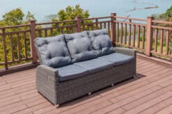 OUTFLEXX Dining 3-Sitzer Sofa, Grau, Polyrattan, 210 X 83 X 110 Cm, Mehrfach Verstellbar -Beste Gartenmöbel Geschäfte 12 18913.jpg