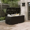 OUTFLEXX Kissenbox, Braun, Polyrattan, 204x94x75cm
