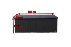 OUTFLEXX Kissenbox, Schwarz, Polyrattan, 204x94x75cm 13 OUTFLEXX Kissenbox, Schwarz, Polyrattan, 204x94x75cm -Beste Gartenmöbel Geschäfte 1316 05.jpg