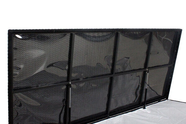 OUTFLEXX Kissenbox, Schwarz, Polyrattan, 204x94x75cm 7 OUTFLEXX Kissenbox, Schwarz, Polyrattan, 204x94x75cm – Bild 7