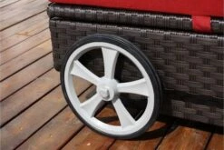 OUTFLEXX Sonnenliege, Braun, Polyrattan, 200x80x37,5cm, Inkl. Polster, Rückenlehne 4-stufig Verstellbar 8 OUTFLEXX Sonnenliege, Braun, Polyrattan, 200x80x37,5cm, Inkl. Polster, Rückenlehne 4-stufig Verstellbar -Beste Gartenmöbel Geschäfte 1337 04.jpg