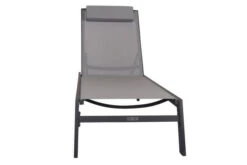 VILLANA Gartenliege, Anthrazit/grau, Aluminium/Textil, 198 X 60 X 32 Cm, Verstellbar -Beste Gartenmöbel Geschäfte 13405 10.jpg