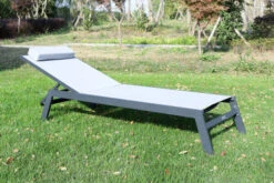 VILLANA Gartenliege, Anthrazit/grau, Aluminium/Textil, 198 X 60 X 32 Cm, Verstellbar -Beste Gartenmöbel Geschäfte 13405 3.jpg