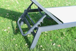 VILLANA Gartenliege, Anthrazit/grau, Aluminium/Textil, 198 X 60 X 32 Cm, Verstellbar -Beste Gartenmöbel Geschäfte 13405 4.jpg