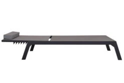 VILLANA Gartenliege, Anthrazit/grau, Aluminium/Textil, 198 X 60 X 32 Cm, Verstellbar -Beste Gartenmöbel Geschäfte 13405 7.jpg