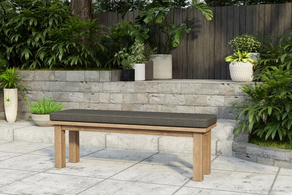 OUTFLEXX Sitzbank, Natur, Recyceltes SLVK-Teakholz, 150 X 40 X 45 Cm 2 OUTFLEXX Sitzbank, Natur, Recyceltes SLVK-Teakholz, 150 X 40 X 45 Cm – Bild 2