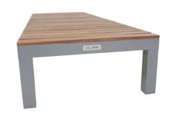 VILLANA Gartenliege, Alu / FSC-Akazienholz, 200 X 70 X 33 Cm, 4-Stufen Verstellbar -Beste Gartenmöbel Geschäfte 13 16457.jpg