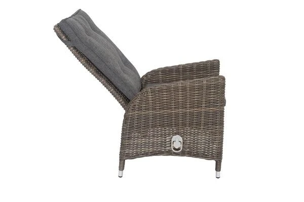 OUTFLEXX Esstischgarnitur, Edelstahl/recyceltes FSC-Teak, Tisch 160x90 Cm, 6 Hochlehner- Diningsessel, A-Gestell 12 OUTFLEXX Esstischgarnitur, Edelstahl/recyceltes FSC-Teak, Tisch 160x90 Cm, 6 Hochlehner- Diningsessel, A-Gestell – Bild 12