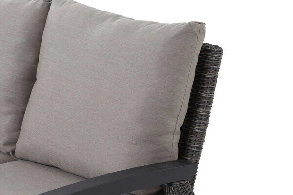 SIENA GARDEN Corido 2-Sitzer Sofa, Charcoal, Alu / Gardino®-Geflecht, 136x83x88 Cm, Armlehne Links 13 SIENA GARDEN Corido 2-Sitzer Sofa, Charcoal, Alu / Gardino®-Geflecht, 136x83x88 Cm, Armlehne Links – Bild 13