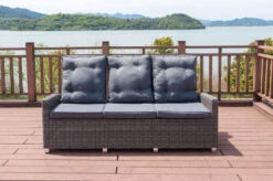 OUTFLEXX Dining 3-Sitzer Sofa, Grau, Polyrattan, 210 X 83 X 110 Cm, Mehrfach Verstellbar -Beste Gartenmöbel Geschäfte 14 18913.jpg