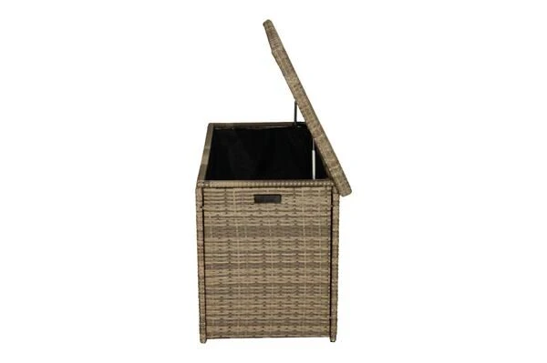 Ploß Rabida Kissenbox, Champagner-meliert, Polyrattan, 145x58x73 Cm, Inkl. Inlay 14 Ploß Rabida Kissenbox, Champagner-meliert, Polyrattan, 145x58x73 Cm, Inkl. Inlay – Bild 14