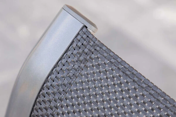 HARTMAN Sondermodell Xanadu / Alice Esstischgarnitur, Xerix/schwarz, Alu/Glaskeramik, 4x4 Textilen, 10 Stapelsessel, 220/280x100cm 11 HARTMAN Sondermodell Xanadu / Alice Esstischgarnitur, Xerix/schwarz, Alu/Glaskeramik, 4x4 Textilen, 10 Stapelsessel, 220/280x100cm – Bild 11