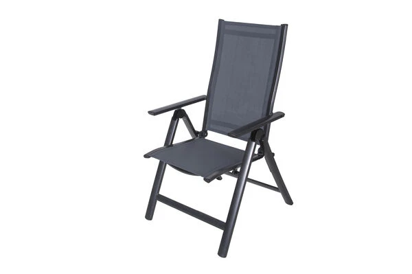 OUTFLEXX Premium Esstischgarnitur, Anthrazit/grau, Alu/Textilene, Ausziehtisch 180/240x100cm, 8 Multipositionssessel 15 OUTFLEXX Premium Esstischgarnitur, Anthrazit/grau, Alu/Textilene, Ausziehtisch 180/240x100cm, 8 Multipositionssessel – Bild 15