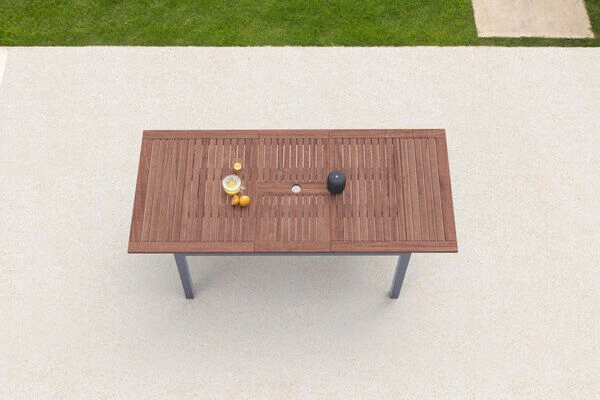 VILLANA Ausziehtisch, FSC-Akazienholz / Aluminium, Silber,150/200 X 90 X 74 Cm 3 VILLANA Ausziehtisch, FSC-Akazienholz / Aluminium, Silber,150/200 X 90 X 74 Cm – Bild 3