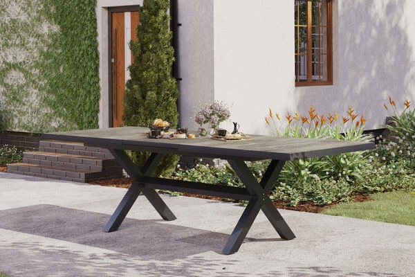 SIENA GARDEN Sincro Ausziehtisch, Anthrazit/natur-grau, Alu/Keramik, 205/265x103 Cm 1 SIENA GARDEN Sincro Ausziehtisch, Anthrazit/natur-grau, Alu/Keramik, 205/265x103 Cm