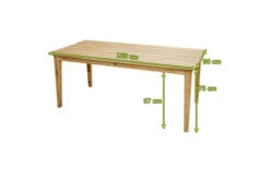 Ploß Borneo Dining-Tisch, FSC-Akazienholz, Gebürstet, 180x90cm -Beste Gartenmöbel Geschäfte 17636 5.jpg