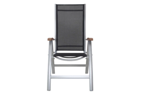 VILLANA Esstischgarnitur, Silber/schwarz, Alu / FSC-Akazienholz, Gartentisch 150 X 90 Cm, 4 Stapelsessel, 2 Hochlehner 17 VILLANA Esstischgarnitur, Silber/schwarz, Alu / FSC-Akazienholz, Gartentisch 150 X 90 Cm, 4 Stapelsessel, 2 Hochlehner – Bild 17