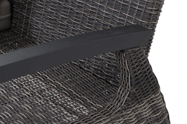 SIENA GARDEN Corido 2-Sitzer Sofa, Charcoal, Alu / Gardino®-Geflecht, 136x83x88 Cm, Armlehne Links 17 SIENA GARDEN Corido 2-Sitzer Sofa, Charcoal, Alu / Gardino®-Geflecht, 136x83x88 Cm, Armlehne Links – Bild 17