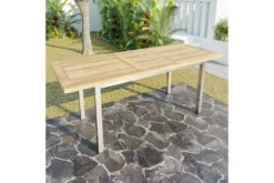 OUTFLEXX Ausziehtisch, Edelstahl/recyceltes FSC®-Teak, 200/260x100cm, Rustikal Gebürstet -Beste Gartenmöbel Geschäfte 18318 2.jpg