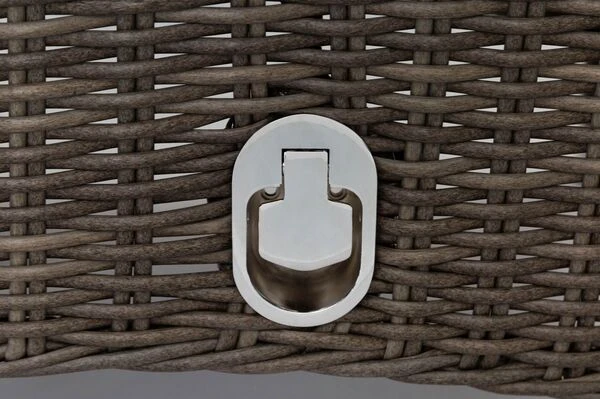 OUTFLEXX Esstischgarnitur, Edelstahl/recyceltes FSC-Teak, Tisch 160x90 Cm, 6 Hochlehner- Diningsessel, A-Gestell 17 OUTFLEXX Esstischgarnitur, Edelstahl/recyceltes FSC-Teak, Tisch 160x90 Cm, 6 Hochlehner- Diningsessel, A-Gestell – Bild 17