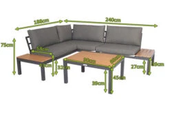 VILLANA Eck-Loungegruppe, Anthrazit/grau Meliert, Alu/Holzimitat/Polyester, 5 Personen, Inkl. Kissen -Beste Gartenmöbel Geschäfte 19812 Polywood mass 05.jpg