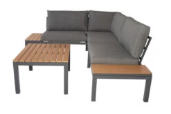 VILLANA Eck-Loungegruppe, Anthrazit/grau Meliert, Alu/Holzimitat/Polyester, 5 Personen, Inkl. Kissen -Beste Gartenmöbel Geschäfte 19812 Polywood 07.jpg