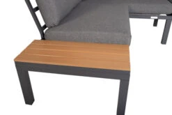 VILLANA Eck-Loungegruppe, Anthrazit/grau Meliert, Alu/Holzimitat/Polyester, 5 Personen, Inkl. Kissen -Beste Gartenmöbel Geschäfte 19812 Polywood 13.jpg