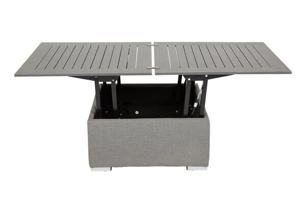 OUTFLEXX Loungetisch, Flanelle, Alu/Sunbrella, 78/157 X 78 X 37/64 Cm, Höhenverstellbar 19 OUTFLEXX Loungetisch, Flanelle, Alu/Sunbrella, 78/157 X 78 X 37/64 Cm, Höhenverstellbar – Bild 19