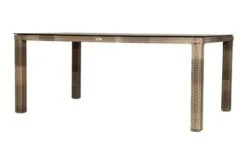 Ploß Rabida Dining Set, Champagner-meliert, Polyrattan, Tisch 180x110 Cm, 6 Sessel -Beste Gartenmöbel Geschäfte 19 21058.jpg