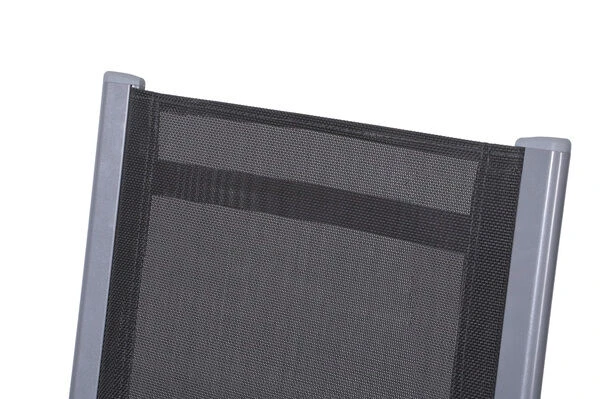 OUTFLEXX Premium Sitzgruppe, Silber/grau, Alu/Textilene, Ausziehtisch 180/240 X 100 Cm, 4 Stapel-, 2 Multipositionssessel 18 OUTFLEXX Premium Sitzgruppe, Silber/grau, Alu/Textilene, Ausziehtisch 180/240 X 100 Cm, 4 Stapel-, 2 Multipositionssessel – Bild 18