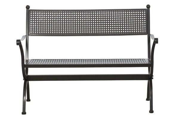 MBM Bank Romeo, Marone, Schmiedeeisen Verzinkt, Pulverbeschichtet, 2-Sitzer, 122x90x62 Cm 1 MBM Bank Romeo, Marone, Schmiedeeisen Verzinkt, Pulverbeschichtet, 2-Sitzer, 122x90x62 Cm