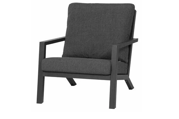 SIENA GARDEN Belia Loungesessel, Matt-anthrazit, Aluminium, 79x91x81 Cm, Inkl. Polster Dunkelgrau 1 SIENA GARDEN Belia Loungesessel, Matt-anthrazit, Aluminium, 79x91x81 Cm, Inkl. Polster Dunkelgrau