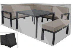 OUTFLEXX Premium Abdeckhaube, Z.B. Für Lounge 16472, 230x 220x 80cm, Schwarz, Wasserbeständig