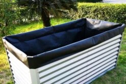 OUTFLEXX Pflanzvlies, Schwarz, Vlies 200g/m², 180x90x100cm, Für Hochbeet Mit 180cm