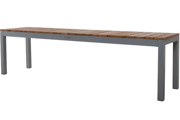 VILLANA Bank, Alu Pulverbeschichtet / FSC Akazienholz, 3 Personen, 165 X 40 X 45 Cm 2 VILLANA Bank, Alu Pulverbeschichtet / FSC Akazienholz, 3 Personen, 165 X 40 X 45 Cm – Bild 2