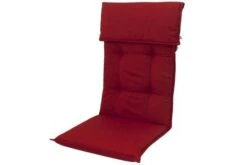 DOPPLER Stuhlauflage Hochlehner, Bordeaux, Dralon, 120x50x7cm, Mit DuPont Teflon Markenimprägnierung