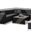 OUTFLEXX Premium Abdeckhaubenset, Für Sitzgruppe, Z.B. 18519, Schwarz, 261x327x77cm + 2x 92x47x37cm, Wasserbeständig