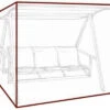 GARVIDA Schutzhülle Für Hollywoodschaukeln, Braun, Polyestergewebe, 215 X 155 X 180 Cm, Mit Zugband