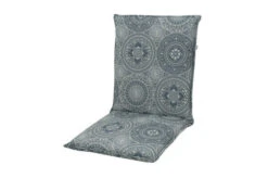 Ausgewählte Produkte 8 DOPPLER Lyra Stuhlauflage Niederlehner, Grau Gemustert, Polyester, 100 X 48 X 7 Cm, Mit Reißverschluss